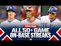 EVERY 50+ game on-base streak in MLB since 1990! (Ft. Shohei, Shin-Soo Choo &amp; MORE) | MLB Highlights