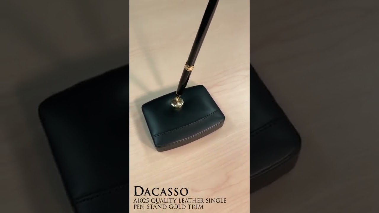 Penna Firma In Metallo Con Base Da Tavolo E Catena, Inchiostro Nero 0,5 Mm, Colore Oro, Antismarrimento - 2