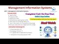MIS Unit 1: Concepts of Management & IT π
