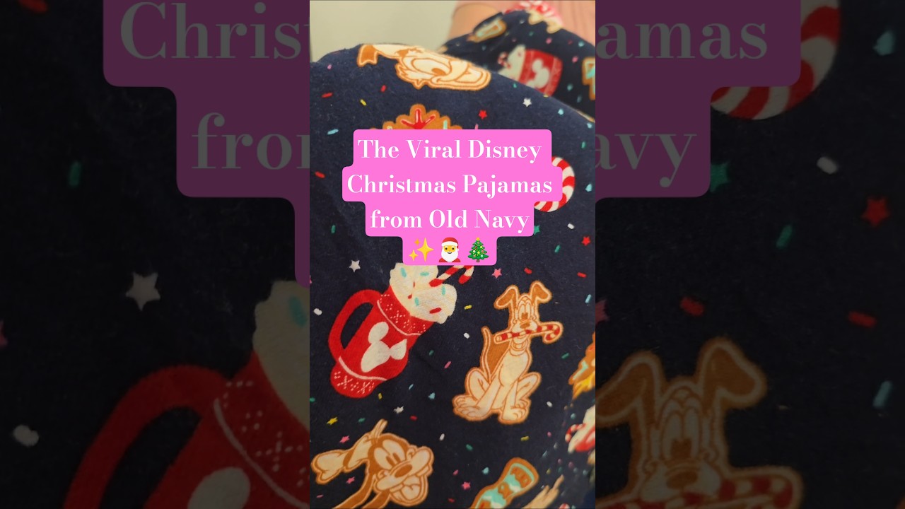 The Viral Disney Christmas Pajamas at Old Navy 