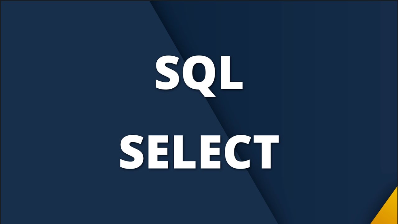 SQL SELECT - YouTube