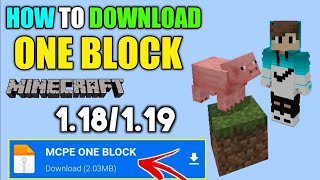 Minecraft BEST 😇 World ONE BLOCK Survival Download | One Block MOBILE Download screenshot 5