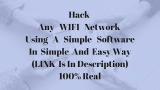 Hack WIFI Password With Software 100% PROVED And VERIFIED|October,2017 Update screenshot 1