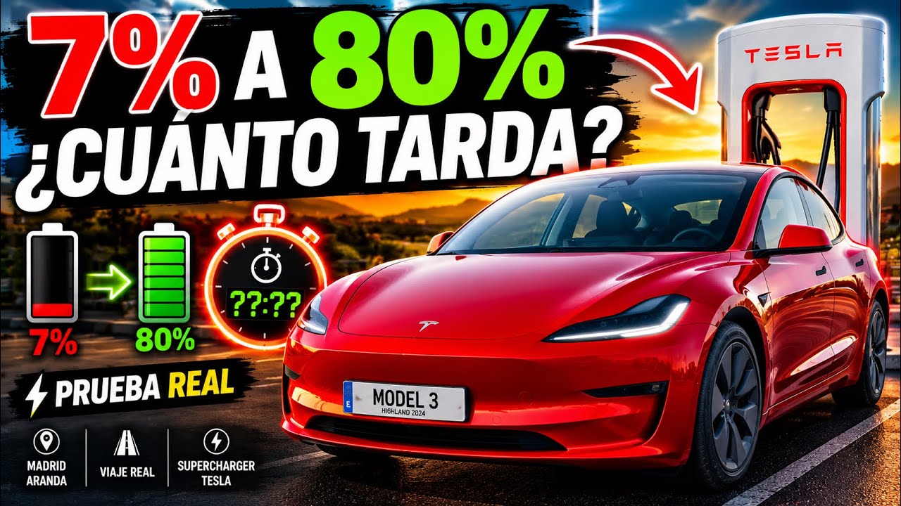 ¿Cuánto tarda un Tesla en cargar del 7% al 80%? Prueba real en Supercargador episode artwork