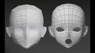 【3DMAX人物建模】从长方体到二次元角色人脸布线技巧讲解