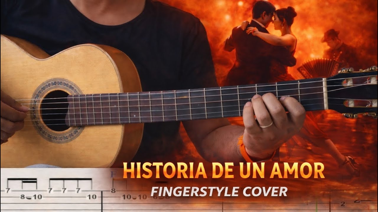 Historia De Un Amor Fingerstyle Guitar Cover /Tutorial tab