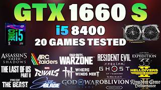 i5 8400 + GTX 1660 Super Tested 20 Games in 2026