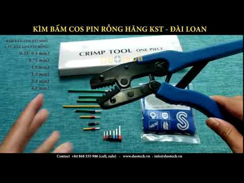 Video Kìm Bấm Cos KST2000L (Kìm Bấm Đầu Cos Pin Rỗng Dây Tín... - youtube