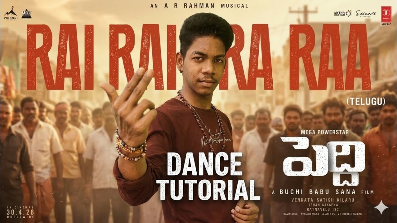 Rai Rai Raa Raa dance tutorial || Peddi telugu songs || Telugu songs ...