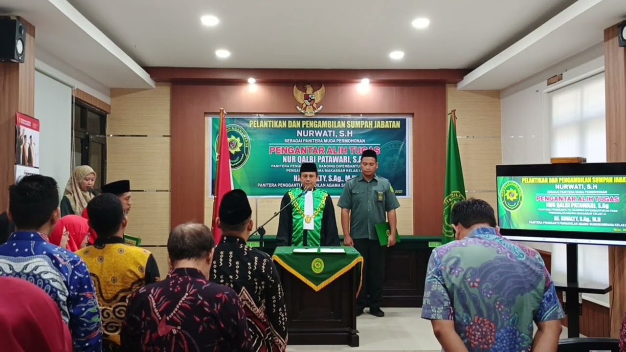 Pelantikan&Pengambilan Sumpah Jabatan Sekaligus Pelepasan Panmud Permohonan Pengadilan Agama Maros