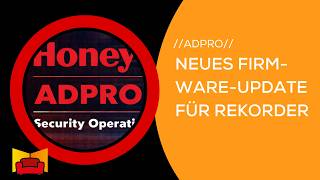 Firmware Update Honeywell Adpro