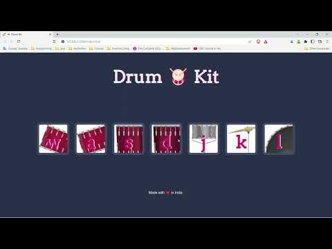 Project: Drum-kit | HTML | CSS | JavaScript | NodeJS |