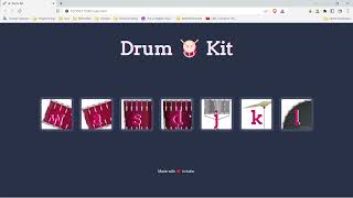 Project: Drum-kit | HTML | CSS | JavaScript | NodeJS |