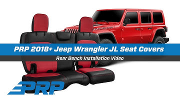 PRP Seat Covers for 2018+ Jeep Wrangler JL - Rear Bench Install