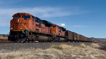 BNSF #9114 leads a northbound empty coal train through Sedalia! 3/23/25
