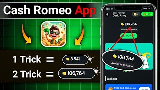 How to earn coins from Cash Romeo app | Cash Romeo app redeem code | Cash Romeo get rewarded now screenshot 5