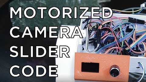 Motorized Camera Slider Part 3: Circuits and Code
