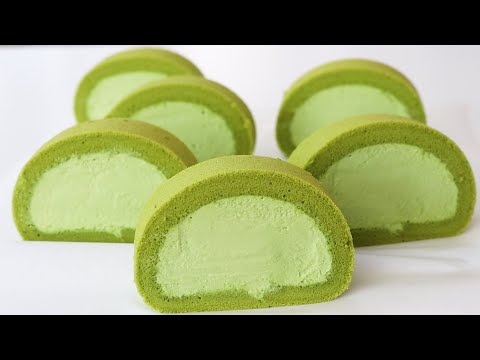 If you have 3 eggs, make this delicious matcha cake roll at home! Melt in your mouth! Very soft