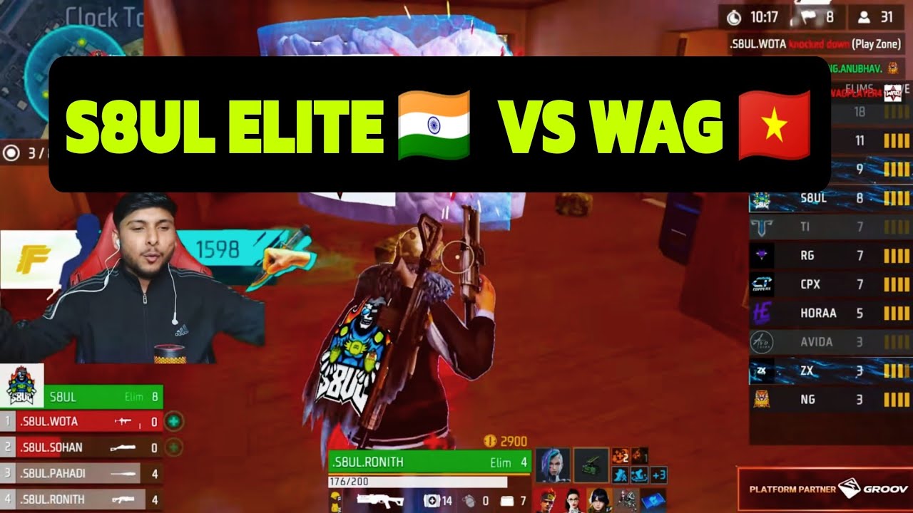 S8UL ELITE 🇮🇳 VS WAG 🇻🇳 | INDIA VS VIETNAM 🤯🔥 | FREE FIRE MAX ESPORTS HIGHLIGHTS 