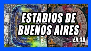 ESTADIOS de fútbol de BUENOS AIRES, ARGENTINA (Modelado 3D)