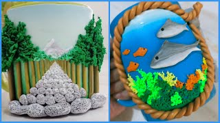 POLYMER CLAY MUG TUTORIAL FOR BEGINNERS Ep.1 | NATURE THEME| DEEP SEA THEME LoviCraft