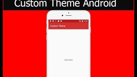 Create Custom Theme for android in android studio || Material Design part 2