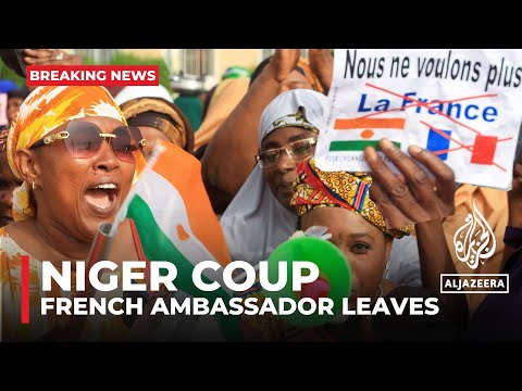 French ambassador to niger has left the country a month after coup leaders ordered his expulsion