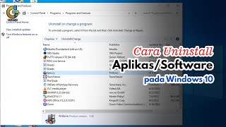 Cara Uninstall Software/Aplikasi Pada Windows 10 - GIANT ID !!! screenshot 5