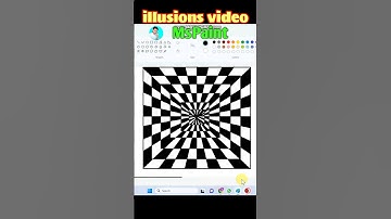 How to draw Optical Illusion in computer using Ms Paint | Optical Illusion Art Drawing. #MrUnick