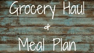 Aldi Grocery Haul & Meal Plan 3 - 20 - 17