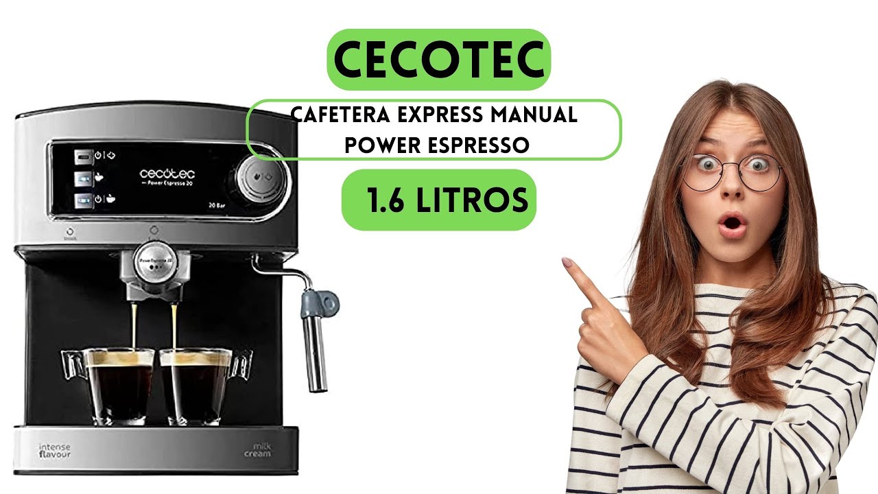 Power Espresso 20 Cafetera Express Manual 850W - Cecotec