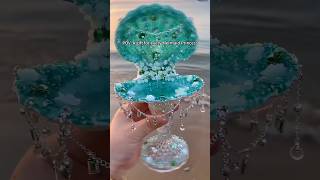Handmade ocean rose mermaid jewelry tray for every #seashell #mermaid #tray