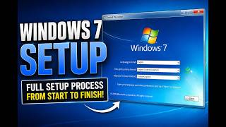 Windows 7 Setup Full Process (Start to Finish)     #feed #viral