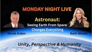 Astronaut Beth Moses with Derek Arden in Monday Night Live