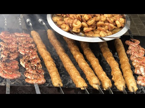 Video: Rybí Kebab S Krevetami