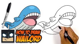 how to draw wailord pokemon step by step tutorial for beginners