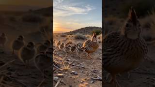 A Gambel's Quail Family at Sunrise | A Peaceful Arizona Desert Moment 🌵