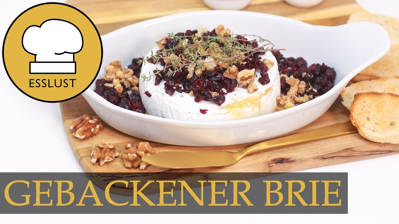 GEBACKENER BRIE mit Cranberries und Walnüssen - ein köstlicher OFENKÄSE ...