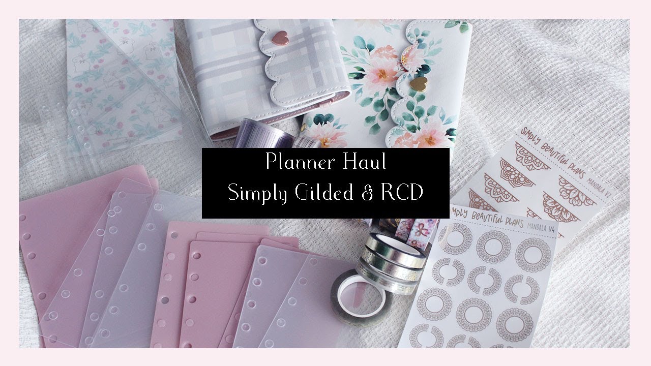 Planner Haul | Rose Colored Daze, Simply Gilded and Simply Beautiful Plans | Ana Jolene Printables