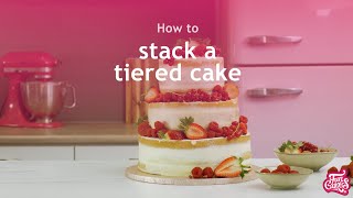 How To Stack A Tiered Cake With Funcakes