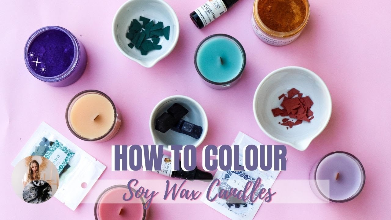 3 different easy ways to colour candles 