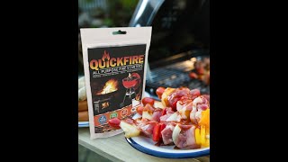 QuickFire Fire, great for your Go Bags, Camping, BBQ or Tailgating.