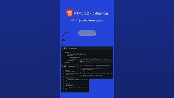 HTML 5 dialog tag #html5