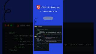 HTML 5 dialog tag #html5
