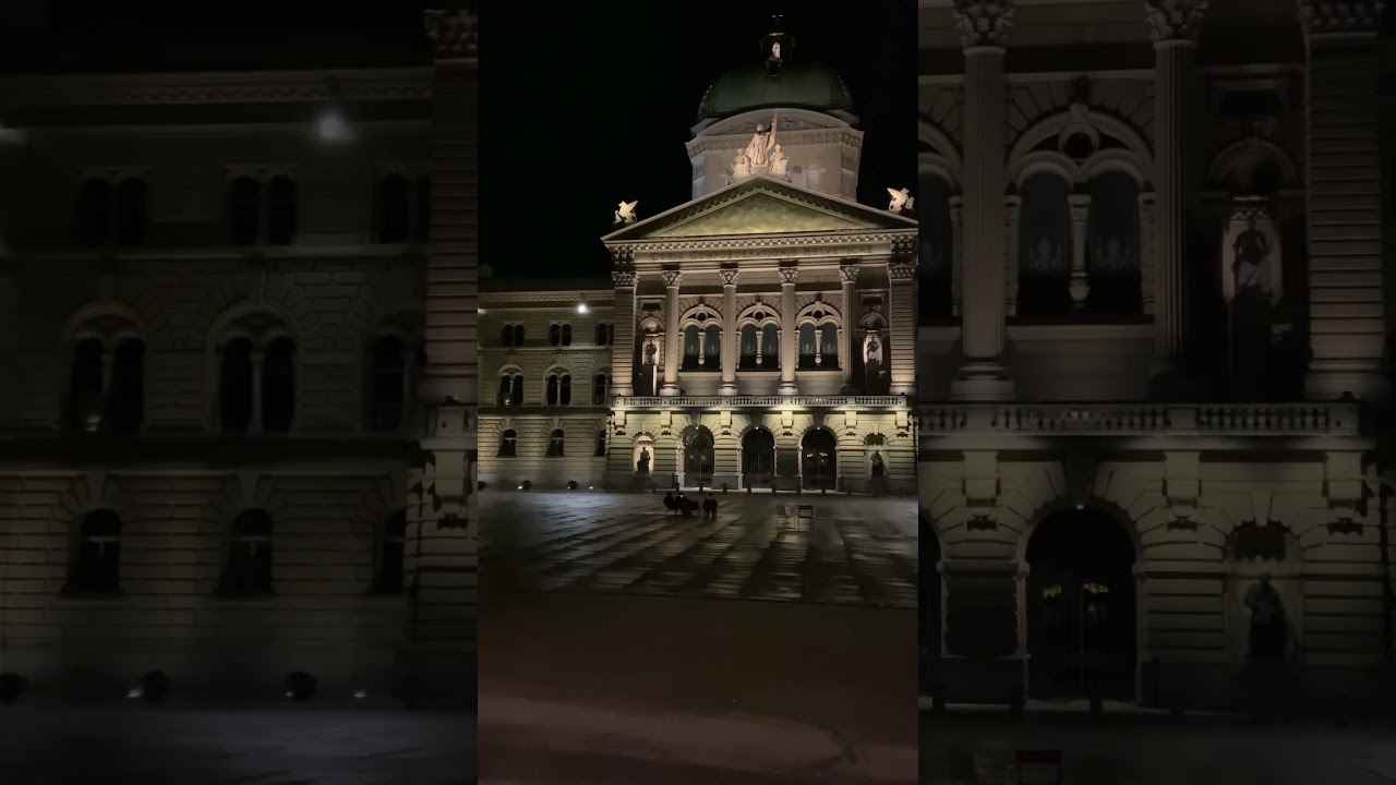 Federal Palace of Switzerland by night (Bern)