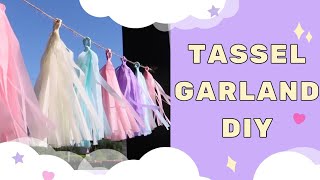 Tassel garland DIY easy !) step by step tutorial