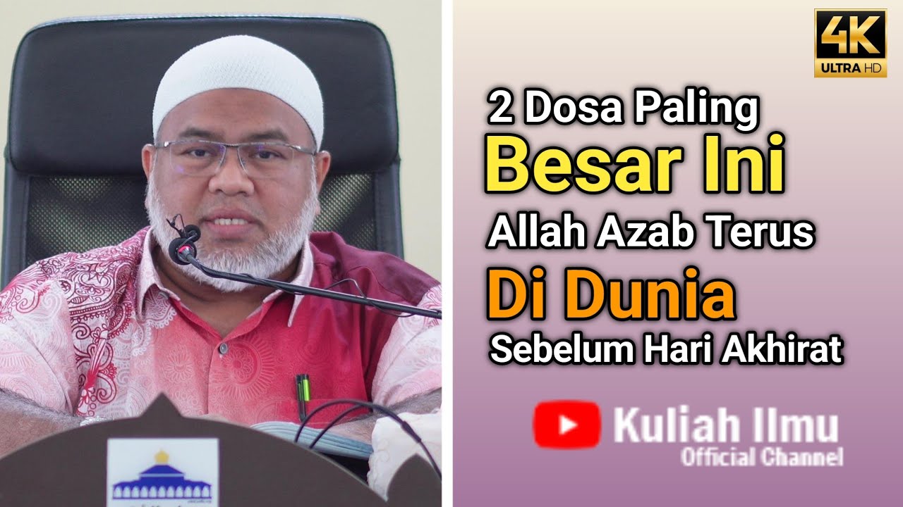 2 Dosa Paling Besar Ini, Allah Azab Terus Di Dunia Sebelum Hari Akhirat | Ustaz Amran Yusof