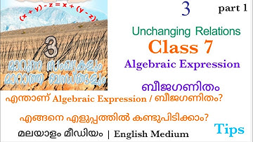 class 7 | mathematics | chapter 3 | മാറുന്ന സംഖ്യകളും മാറാത്ത ബന്ധങ്ങളും | Unchanging Relation