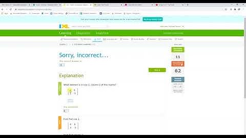 ixl alg1 M.1 Matrix vocabulary (v20.9a)