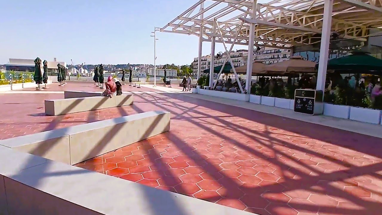 فيديو رهيب: اكتشفو أروع مكان مخصص لاستقبال وتوديع  زوار الجزائر TERRASSE BAB DZIRA ALGIERS 